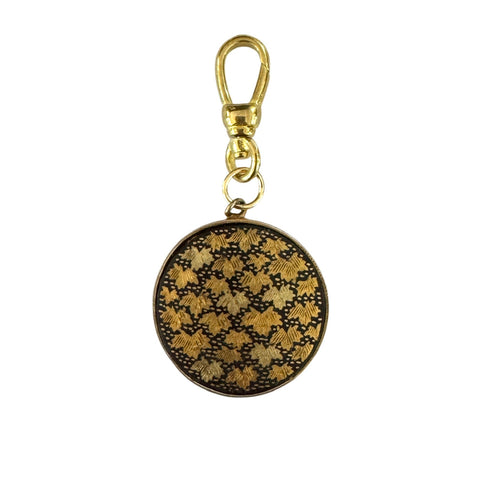 Vintage Japanese Damascene Pendant - Bettina H. Designs