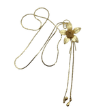 Vintage Mesh Rose Slide Lariat Necklace - Bettina H. Designs