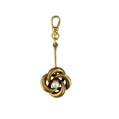 Vintage Pearl in a Swirl Dangle Charm - Bettina H. Designs