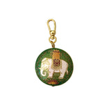 Vintage Puffy Cloisonne Elephant Pendant - Bettina H. Designs