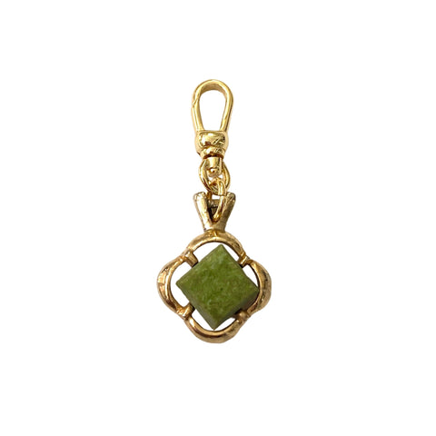 Vintage Small Faux Jade Charm - Bettina H. Designs