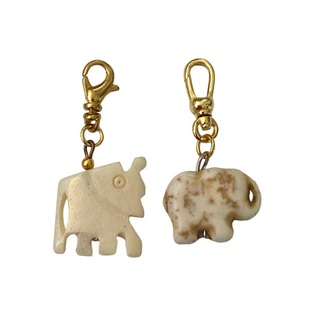 Vintage Style Ivory Elephants - Bettina H. Designs