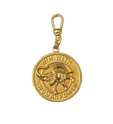 Vintage "Win With Woman Power" Charm - Bettina H. Designs