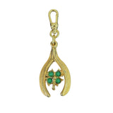 Vintage Wishbone Cloverleaf Good Luck Charm - Bettina H. Designs