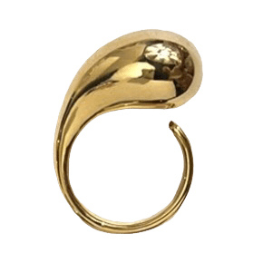 Water Drop Adjustable Ring Gold or Silver - Bettina H. Designs