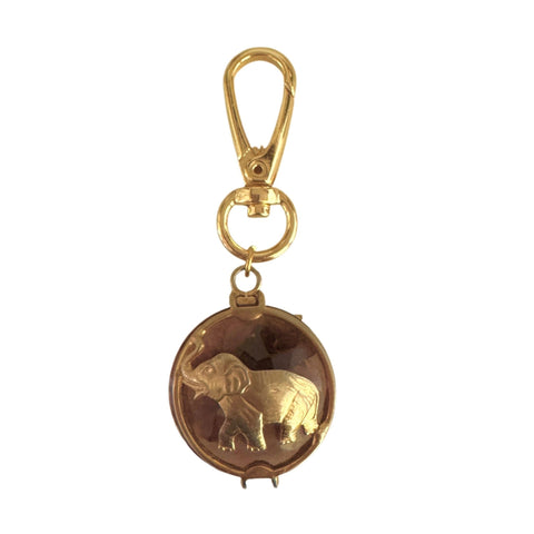 Werner Vintage Lavender Elephant Bag Charm - Bettina H. Designs