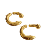 Zurie Gold Hoop Earrings - Bettina H. Designs