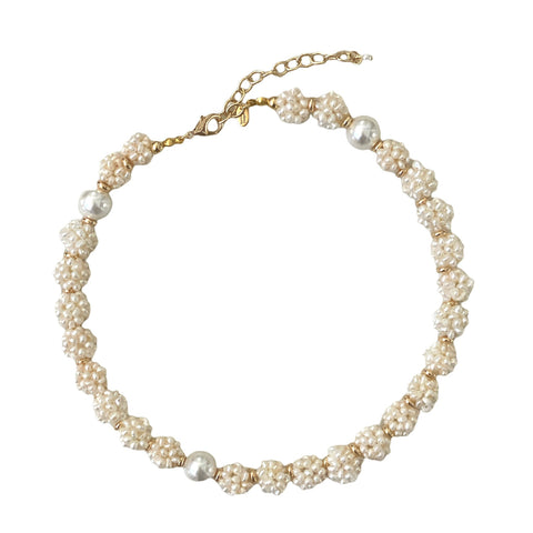 Clusters of Pearls Necklace - Bettina H. Designs