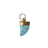 Turquoise Horn Charm (Medium) - Bettina H. Designs