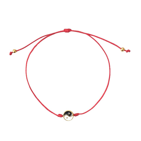 Yin and Yang Red String Bracelet - Bettina H. Designs