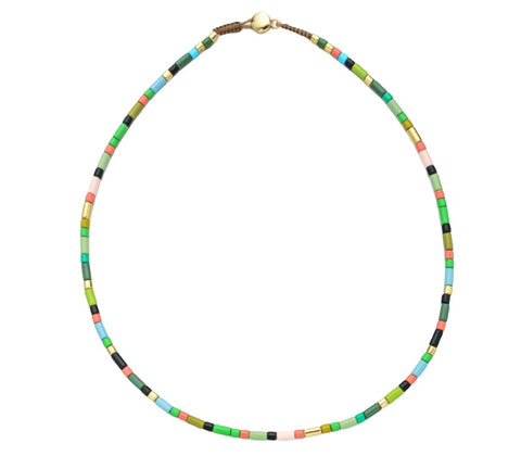 The Hills Tube Bead Necklace - Bettina H. Designs