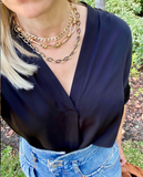 Midnight Gold Chain Necklace - Bettina's Collection