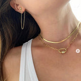 Lima Long and Short Dangle Chain Earrings - Bettina H. Designs