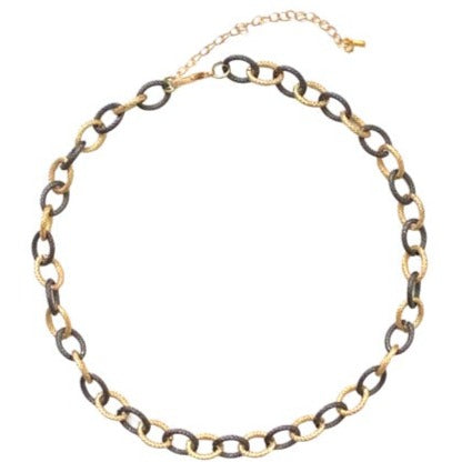 Midnight Gold Chain Necklace - Bettina H. Designs