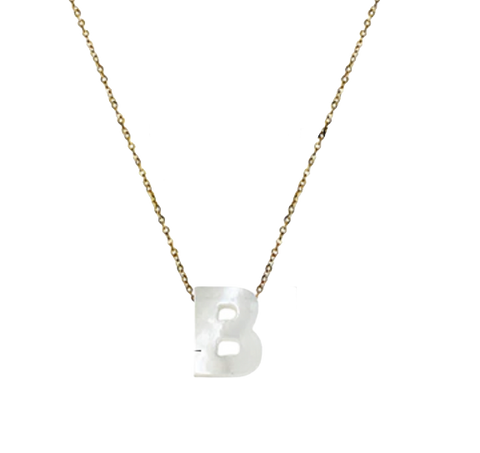 Initial Here Necklace - Bettina H. Designs