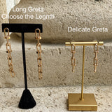 Delicate Greta Locked Drop Earrings - Bettina's Collection
