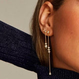 Mo Long Earrings - Bettina H. Designs