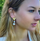 Blossoming Pearl Earrings - Bettina H. Designs