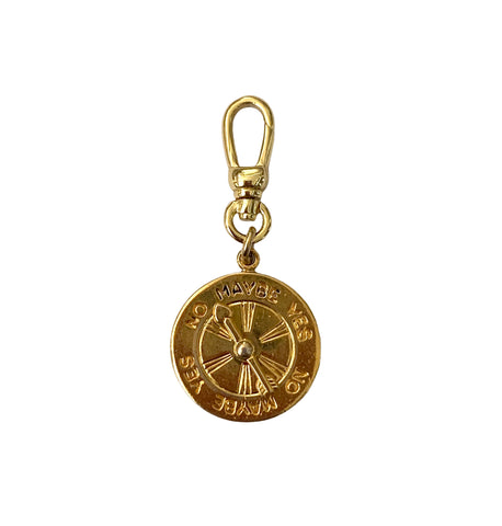 Vintage Yes, No, Maybe Love Charm with Working Spinner - Bettina H. Designs