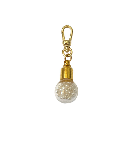 A Pearl Light Bulb Charm - Bettina H. Designs