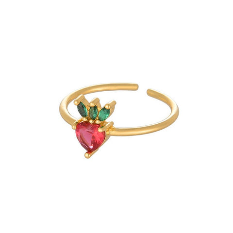 Strawberry Delicate Ring - Bettina H. Designs