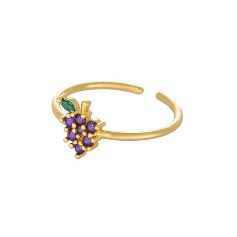 Grape Delicate Ring - Bettina H. Designs