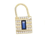 Pave Lock Charm (Small) - Bettina H. Designs
