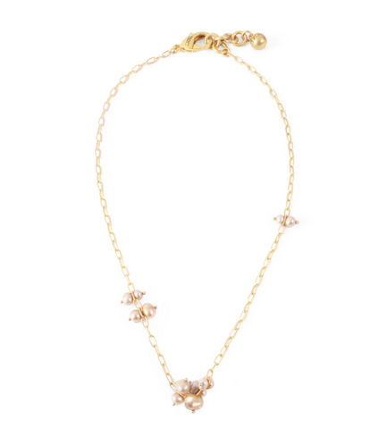 Lulu Frost PLAZA PEARL CLUSTER NECKLACE BASE - Bettina's Collection