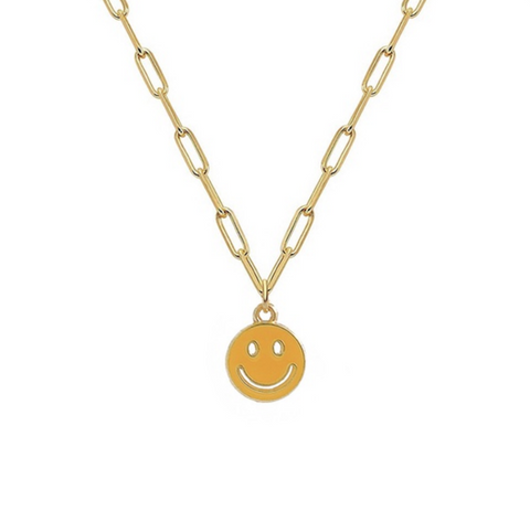 Smiley Face Necklace - Bettina H. Designs