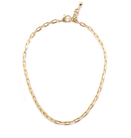 Lulu Frost PLAZA EDGE LINK NECKLACE BASE - GOLD - Bettina H. Designs