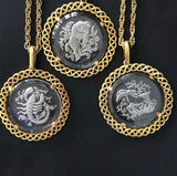 Vintage Large Horoscope Necklaces - Bettina's Collection