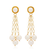 Brianna Pearl Earrings - Bettina H. Designs