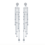 Lena CZ Duster Earring Jackets - Bettina H. Designs