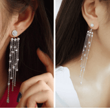 Lena CZ Duster Earring Jackets - Bettina H. Designs
