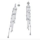 Lena CZ Duster Earring Jackets - Bettina H. Designs