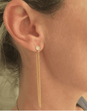 Lima Long and Short Dangle Chain Earrings - Bettina H. Designs