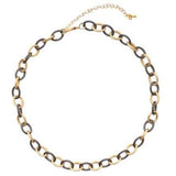 Midnight Gold Chain Necklace - Bettina H. Designs